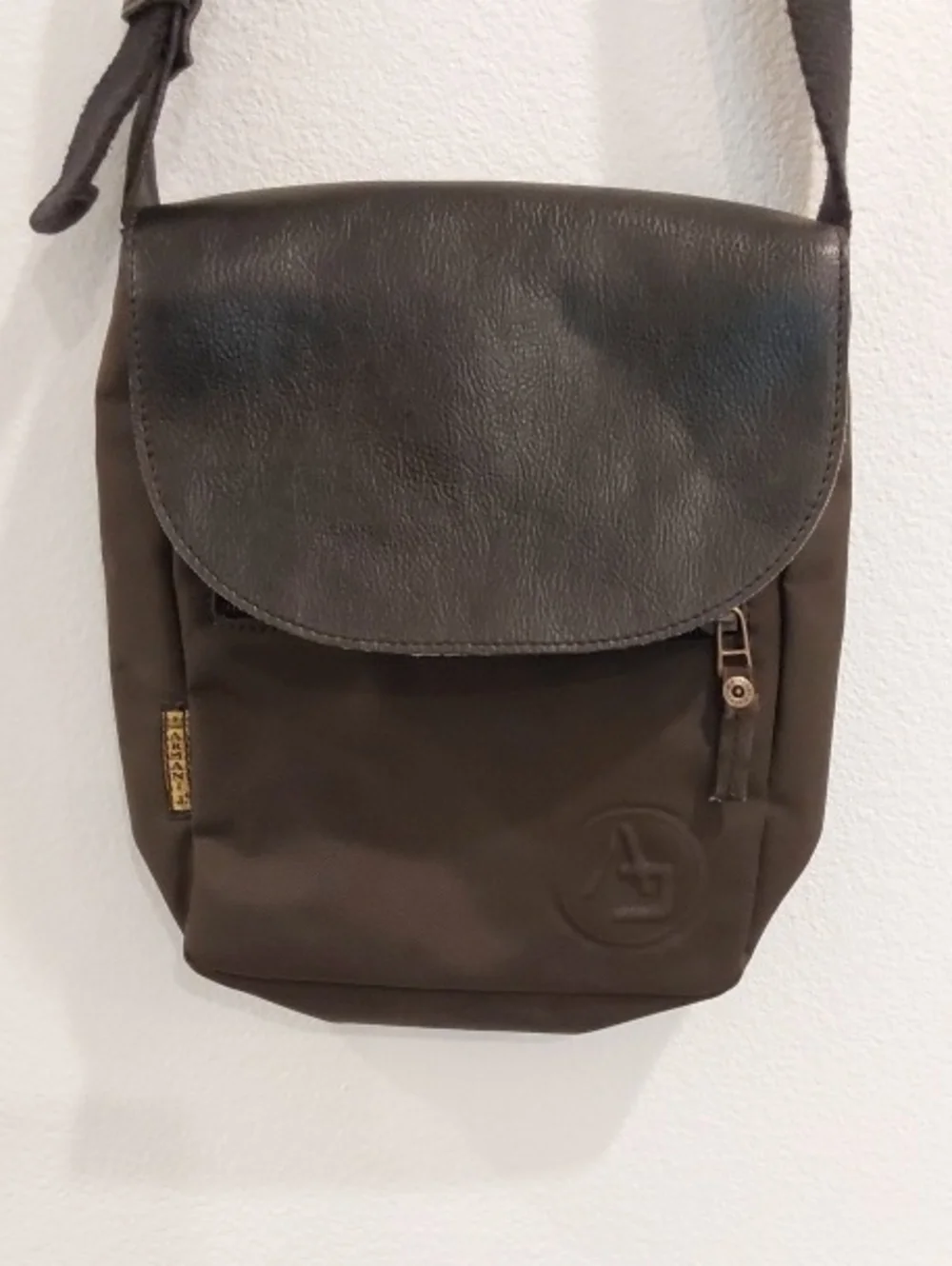 Vintage Armani Jeans Brown Compact Shoulder Bag